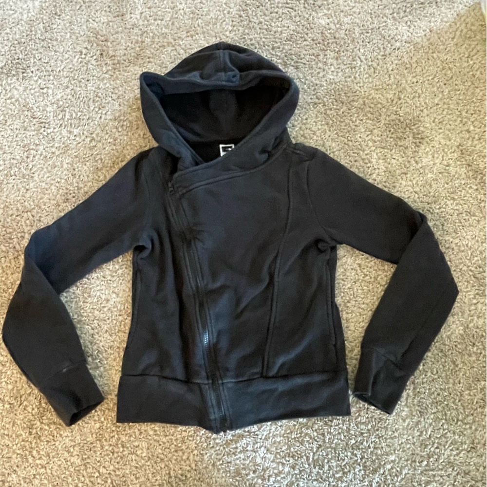 NORTH FACE Asymmetrical zip Hoodie. Black. Size XS - Picture 1 of 4